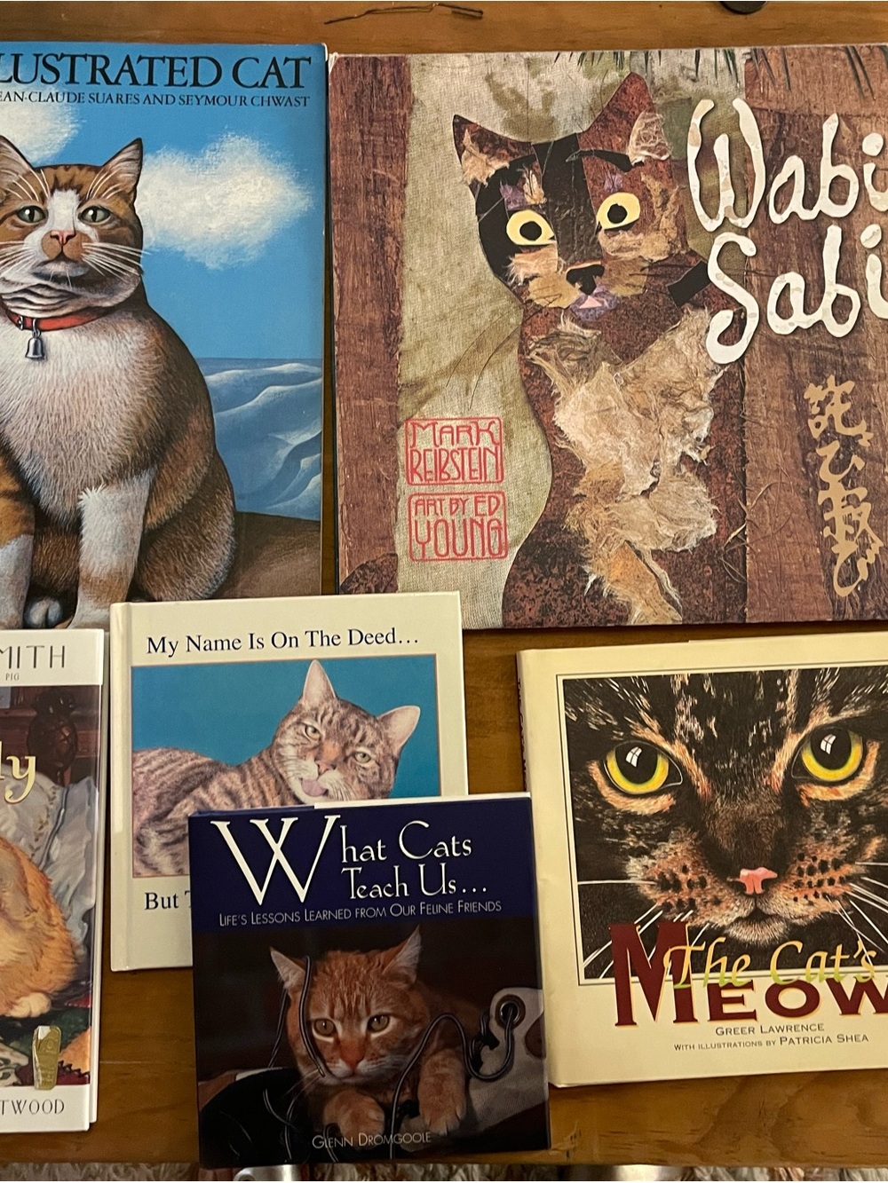 Cat-Themed Hardcover Book - Assorted Cat Art & Photography (Brown, Blue, Cream)